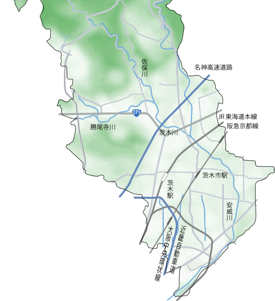 茨木市map